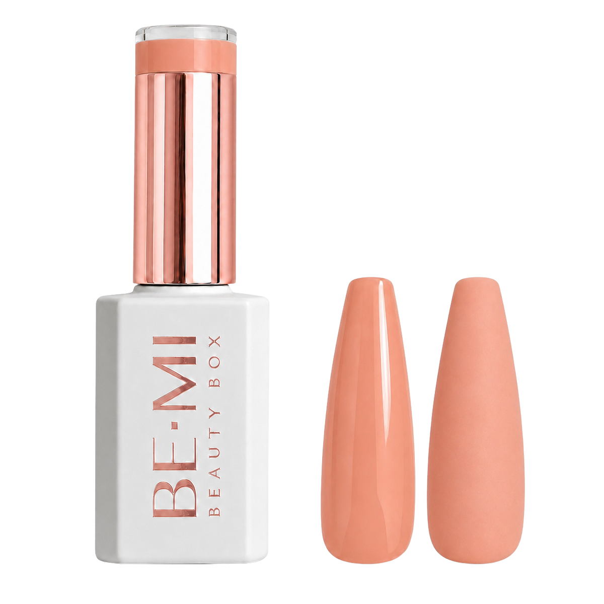 BEMI Beauty Box Creami Sheer Nudity SN04 15ml gel polish bottle and colour swatches