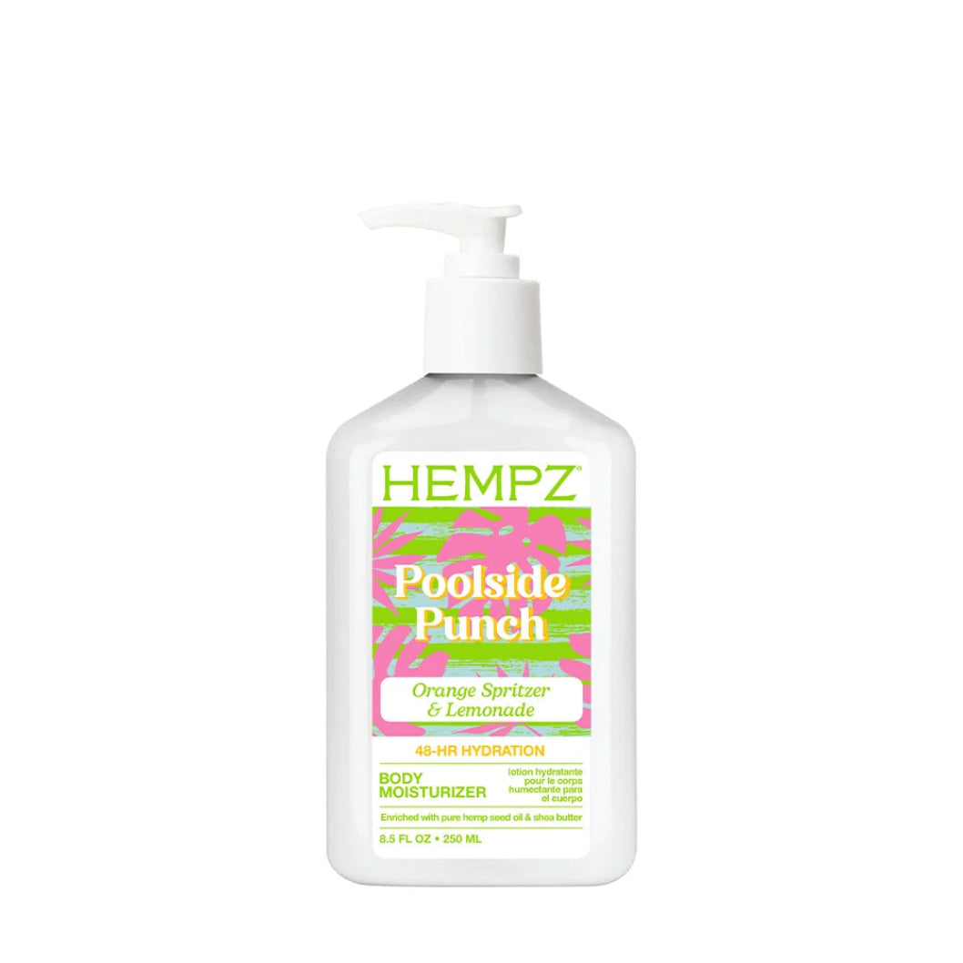 Hempz Poolside Punch body moisturizer bottle on a white background