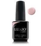 Akzentz Luxio Curiosity 15 mL color gel bottle with matching small round color swatch
