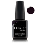Akzentz Luxio Poison 15 mL color gel bottle with matching small round color swatch