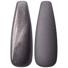 Glossy and matte Cool charcoal gray nail swatches for BEMI Cat Eye Celestial.
