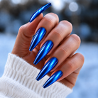 BEMI Beam Chrome shown on long coffin nails