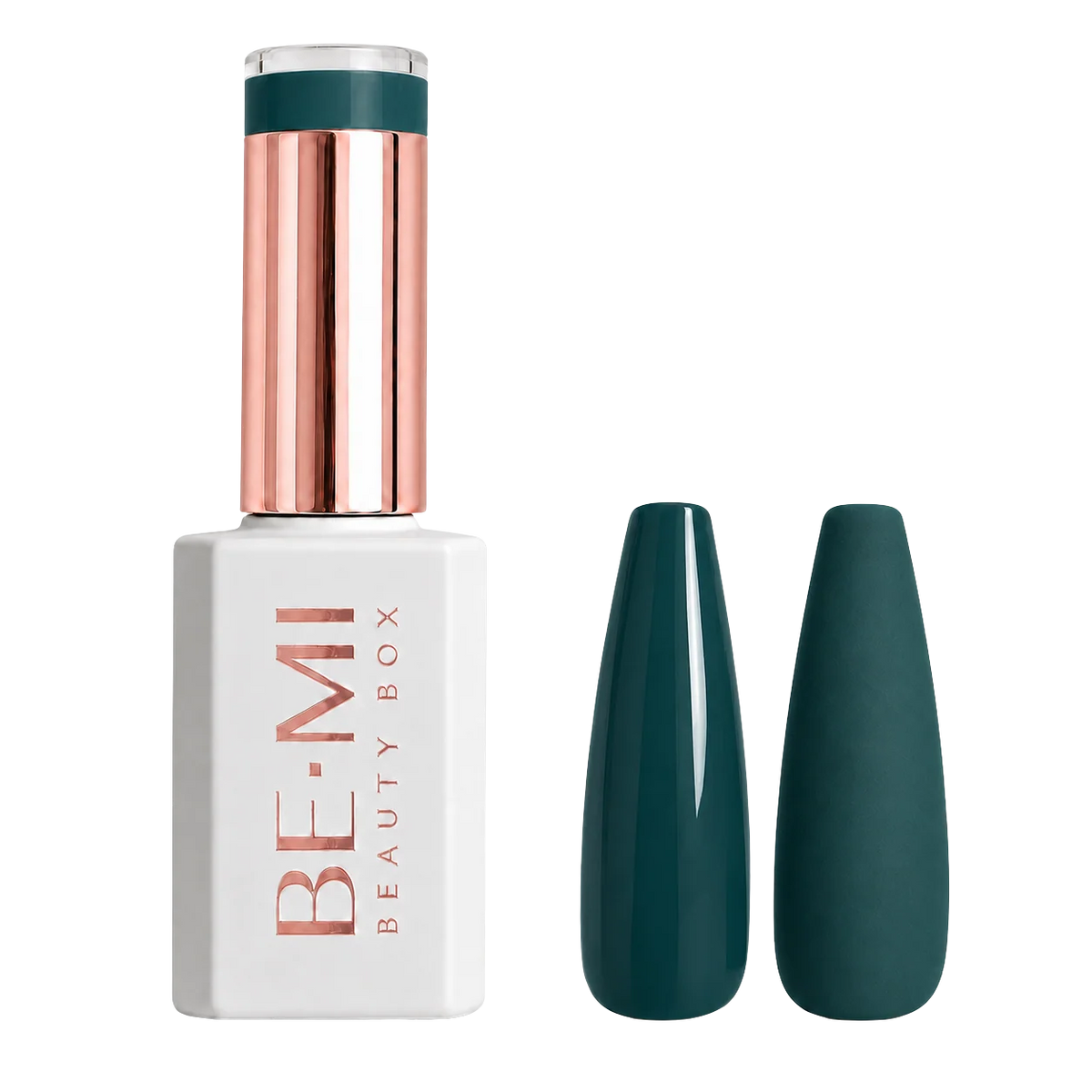 BEMI Creami Abyss O10 deep dark teal gel polish bottle.