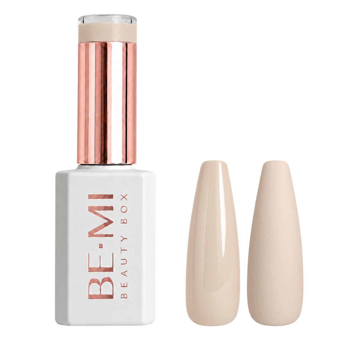 BEMI Creami Bisou N09 light peach nude gel polish bottle.