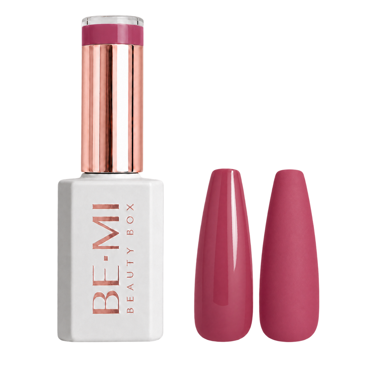 BEMI Creami Cabaret O24 deep raspberry pink gel polish bottle.