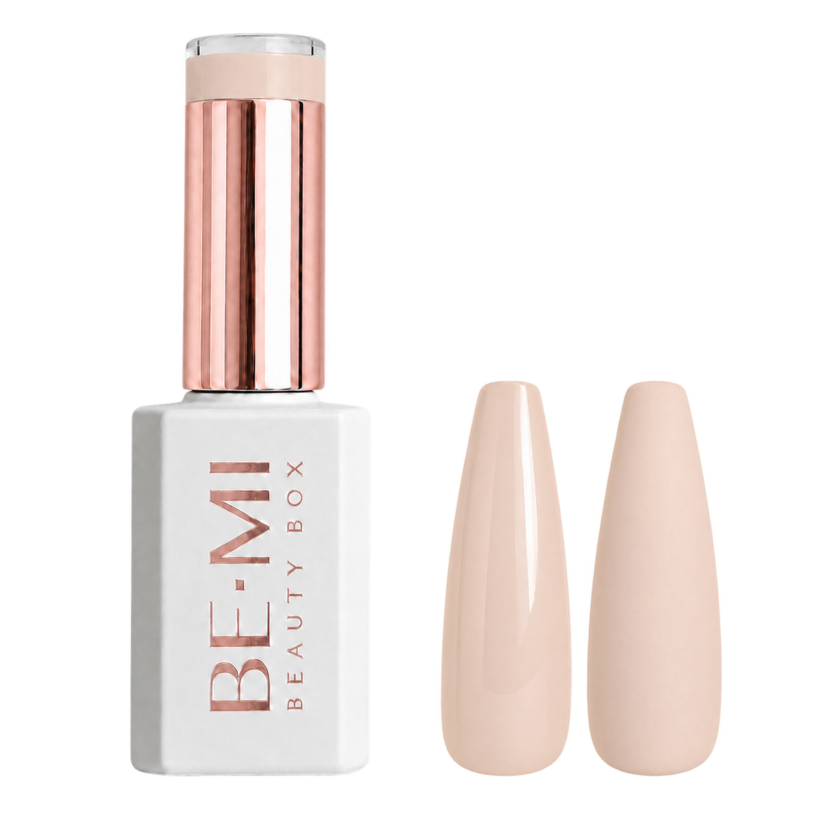 BEMI Creami Chiffon N10 pale pink greige gel polish bottle.
