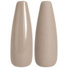 Glossy and matte neutral beige taupe nail swatches for BEMI Creami Dune N03.