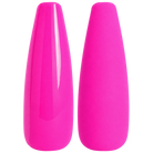 Glossy and matte vivid fuchsia pink nail swatches for BEMI Creami Fever O05.