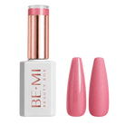 BEMI Creami Glitterati O28 sparkling hot pink gel polish bottle.