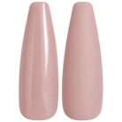 Glossy and matte sheer rosy nude nail swatches for BEMI Creami Intimacy SN02.