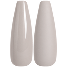 Glossy and matte cool mauve taupe nail swatches for BEMI Creami Mink N01.