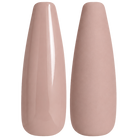 Glossy and matte muted blush nude nail swatches for BEMI Creami Muse N11.