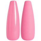Glossy and matte bright warm pink nail swatches for BEMI Creami Popstar O27.