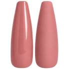 Glossy and matte muted warm rose nail swatches for BEMI Creami Rendezvous F08.