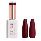 BEMI Creami Roulette R04 dark wine red gel polish bottle.