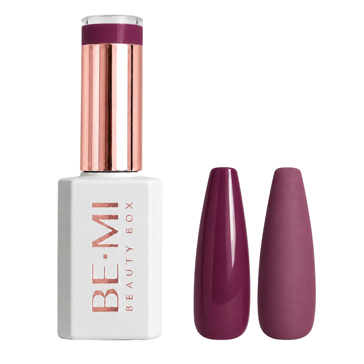 BEMI Creami Sangria F09 deep berry plum gel polish bottle.