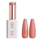 BEMI Creami Sundaze O26 shimmering orange coral gel polish bottle.