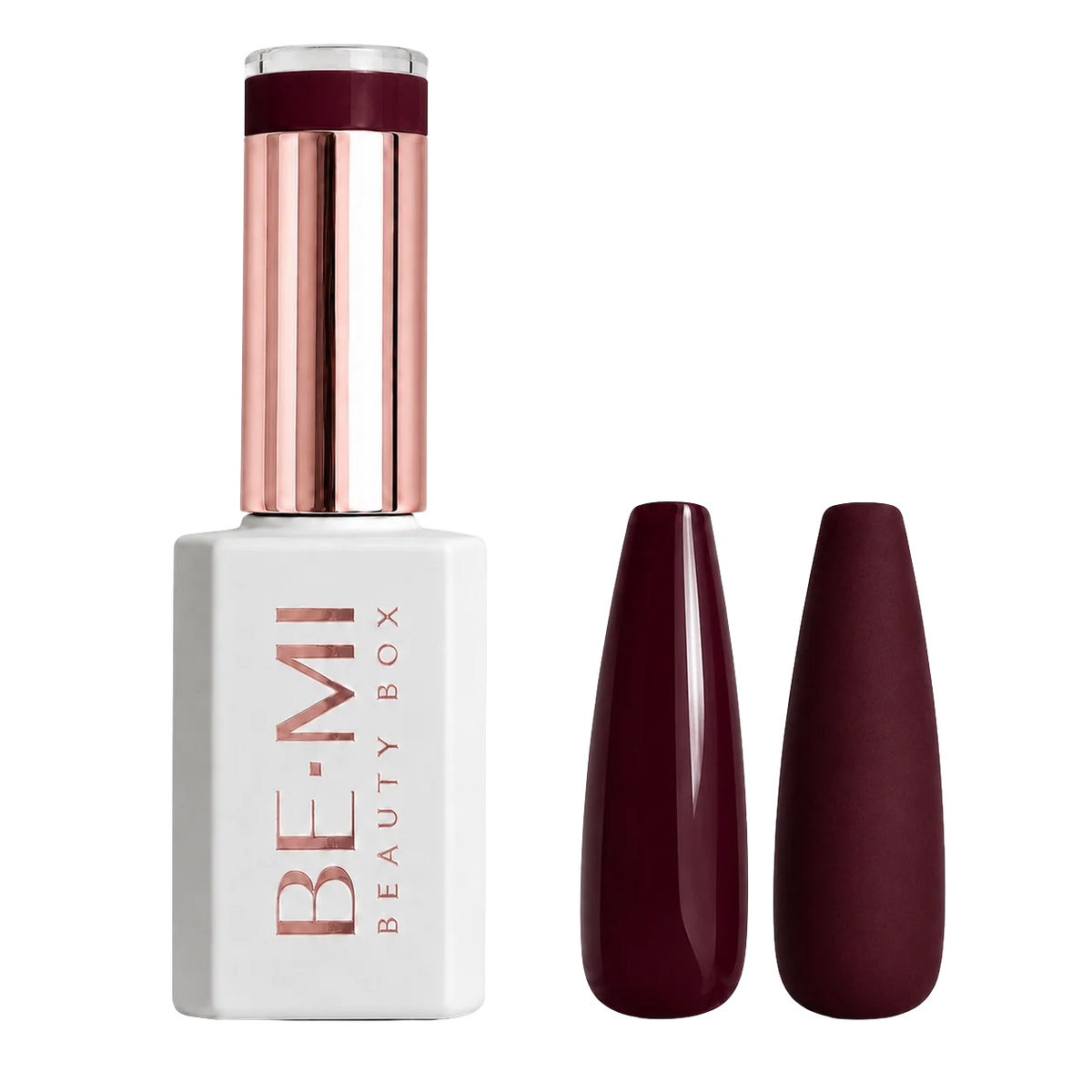 BEMI Creami Vamp R05 deep burgundy gel polish bottle.
