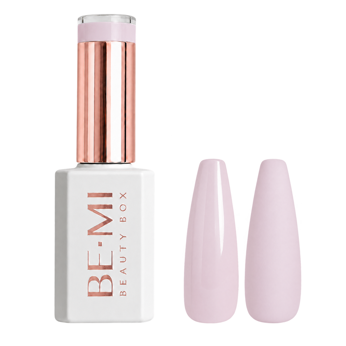 BEMI Creami Whisper SN01 sheer pale pink gel polish bottle.