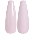 Glossy and matte sheer pale pink nail swatches for BEMI Creami Whisper SN01.