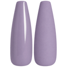 Glossy and matte pale dusty lilac nail swatches for BEMI Creami Wisteria O20.