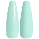 Glossy and matte pale mint aqua nail swatches for BEMI Creami Zephyr O09.