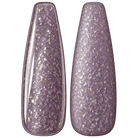 Glossy and matte Soft lilac purple nail swatches for BEMI Metal Leaf Lilac.