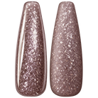 Glossy and matte Muted rose mauve nail swatches for BEMI Metal Leaf Nova.