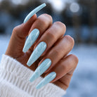 BEMI Quartz Blueberry nails in a color photo.