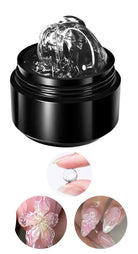 Coconoir Beauty 3D Clear Molding Gel 15ml nail polish bottle and colour swatch
