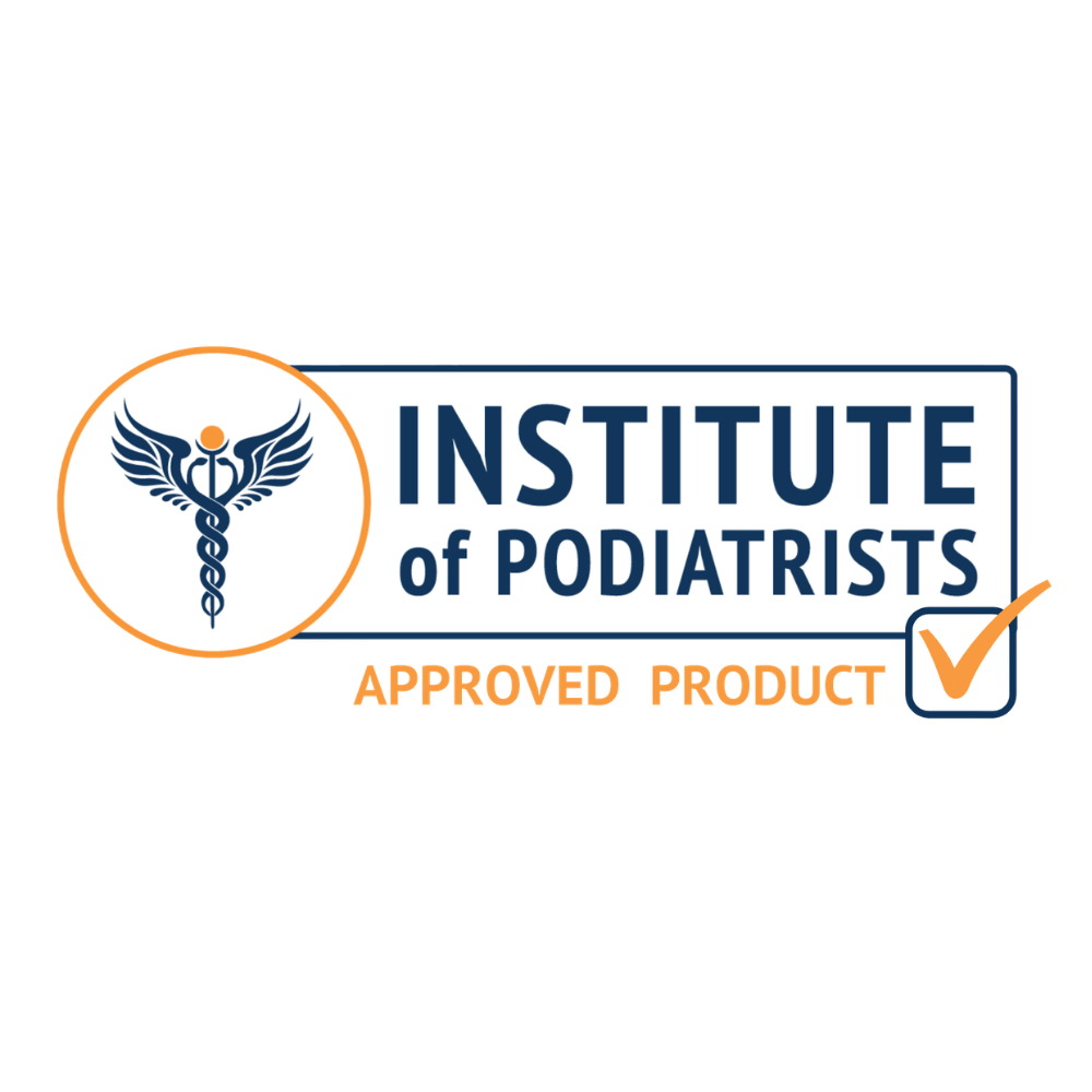 Institute of Podiatrists approved product logo supplied by Footlogix