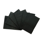 Nove Black Dental Bibs 25pk, black textured bib sheets arranged in a fan.