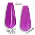 Phat Kat Purple Glass #236GL gel polish color swatches