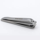 Metallic nail clipper on a white background
