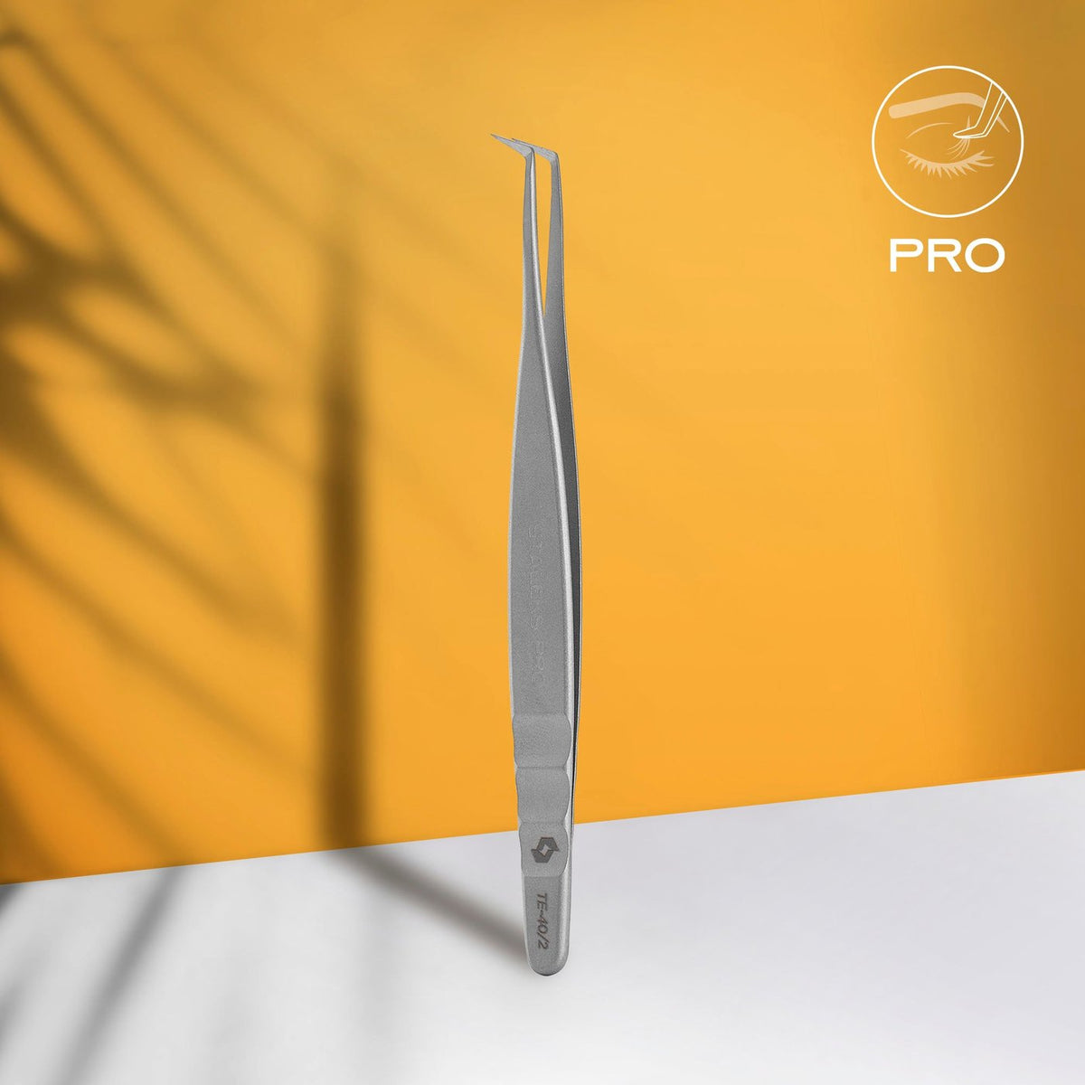 Staleks - (TE-40/2) - Professional Eyelash Tweezer - L-Shaped - manufacturer photo 1