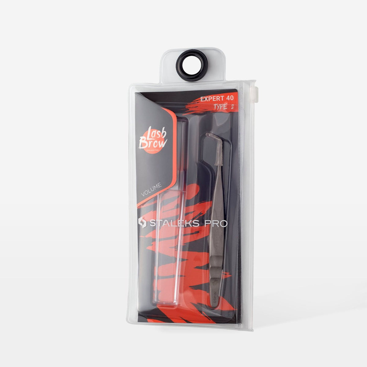 Staleks - (TE-40/2) - Professional Eyelash Tweezer - L-Shaped - manufacturer photo 4