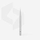 Staleks straight eyelash tweezers shown upright on a white background.