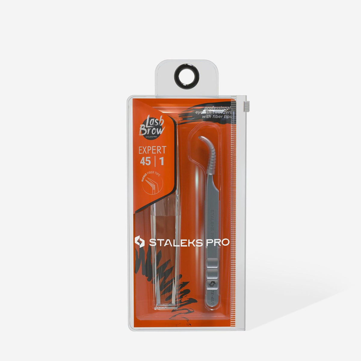 Staleks - (TE-45/1) - Professional Eyelash Tweezer - Volume Curved - manufacturer photo 4