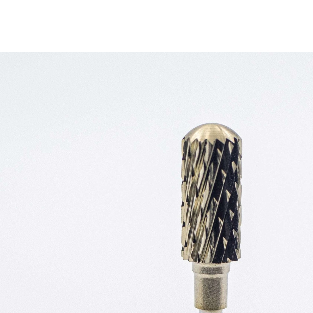 U Tools Gold Coated Carbide Safety Bit Medium nail drill bit close up