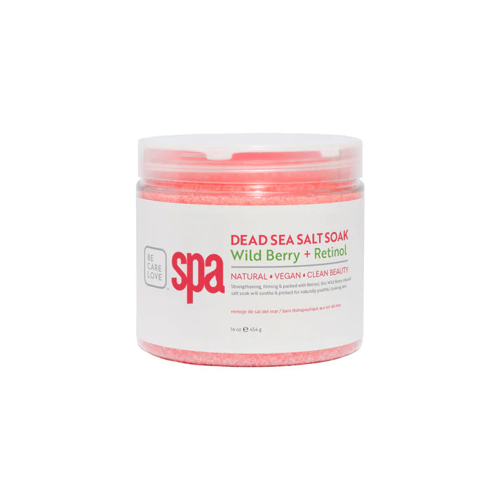 Dead Sea Salt Soap container with 'spa' branding on a white background